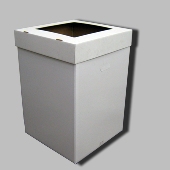 ダンボールゴミ箱【回収箱】90L ゴミ袋対応　5体セット(野外ｲﾍﾞﾝﾄ･ｱｳﾄﾄﾞｱ用･お祭り用･分別使い捨てゴミ箱