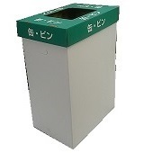 ≪法人振込運賃≫小型ダンボールゴミ箱45L ゴミ袋対応長方形 無地　4体ｾｯﾄ(野外ｲﾍﾞﾝﾄ･お祭り用